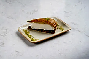Carrot Slice Pistachio with Ice Cream
