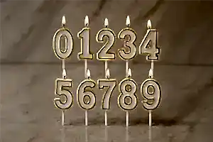 Numbered Candle