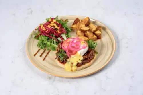Pulled Lamb Benedict