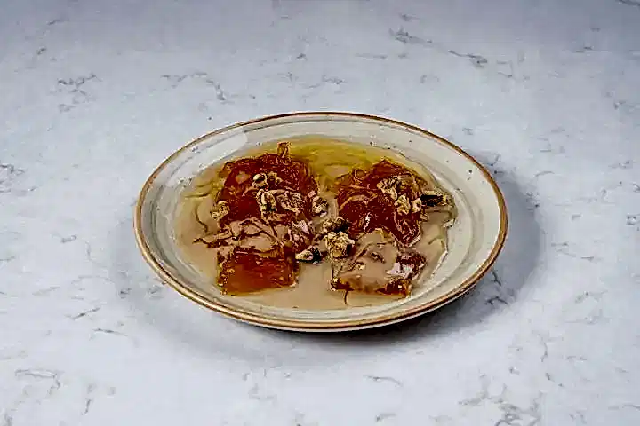 Pumpkin Dessert with Tahini and Walnut