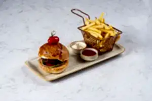 Sirloin Burger with French Fries